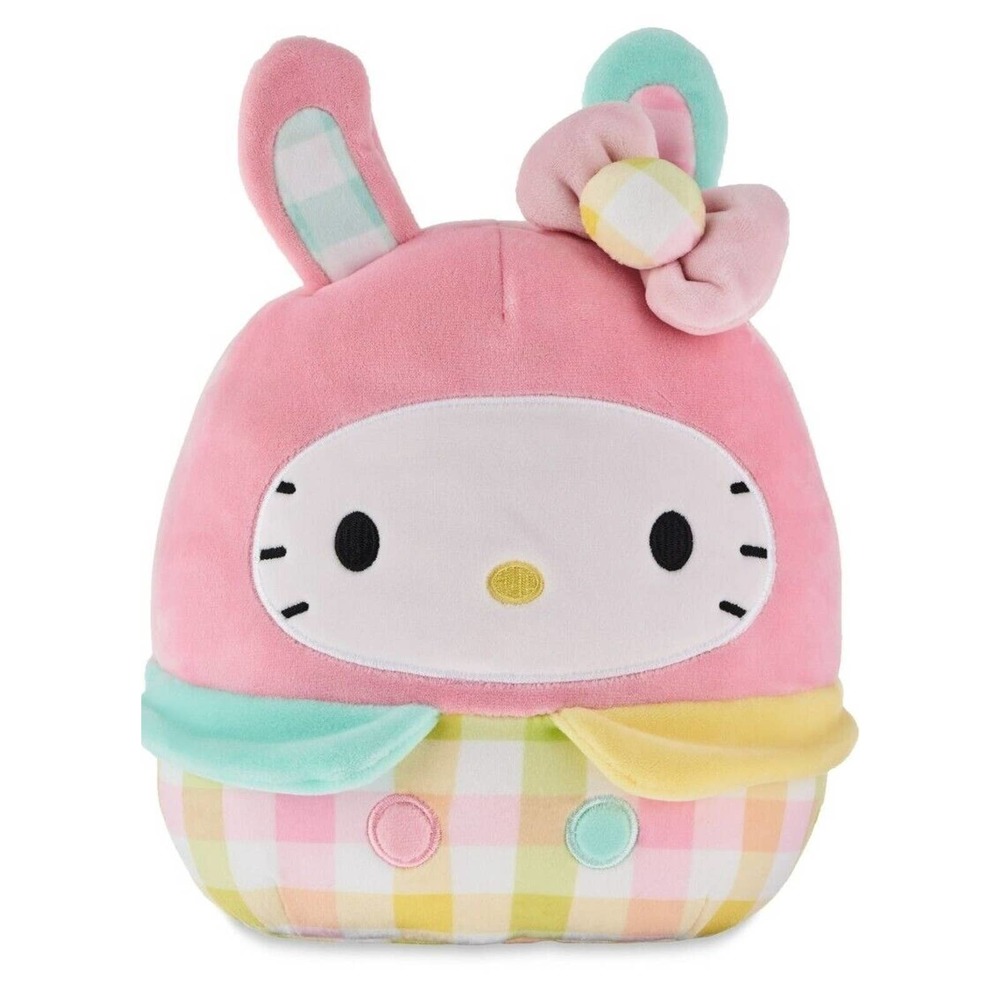 New‎ Squishmallow 10" Sanrio Hello Kitty & Friends Pastel Easter Bunny 2023